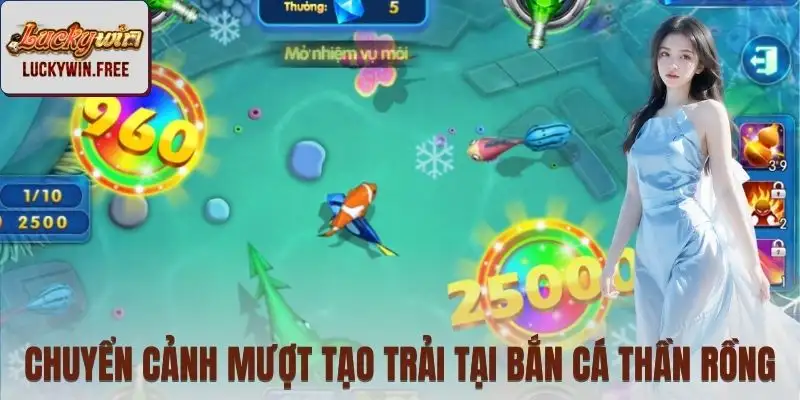 Giao diện đại dương sống động trong Thần Rồng